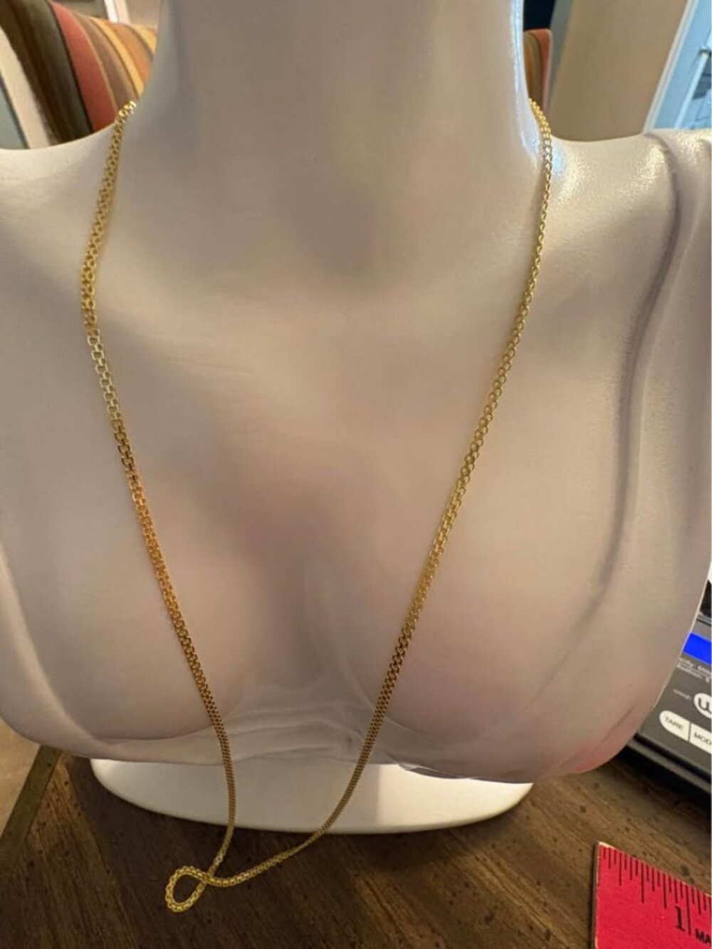 Gold-over 925 Sterling Silver Bismarck Chain 4.7g 1.9mm, 24 inch